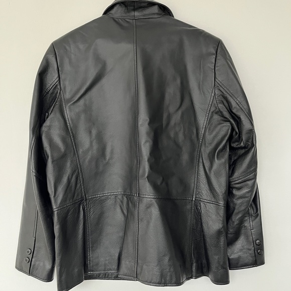 Vintage 100% leather blazer / jacket - Picture 4 of 8